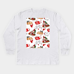 Christmas Pattern Kids Long Sleeve T-Shirt